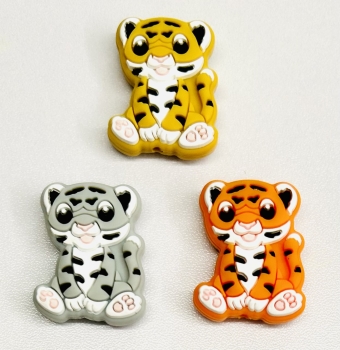 Beissmotiv Tiger mehrfarbig klein